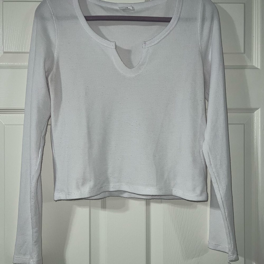 White Long Sleeve Women's Top
